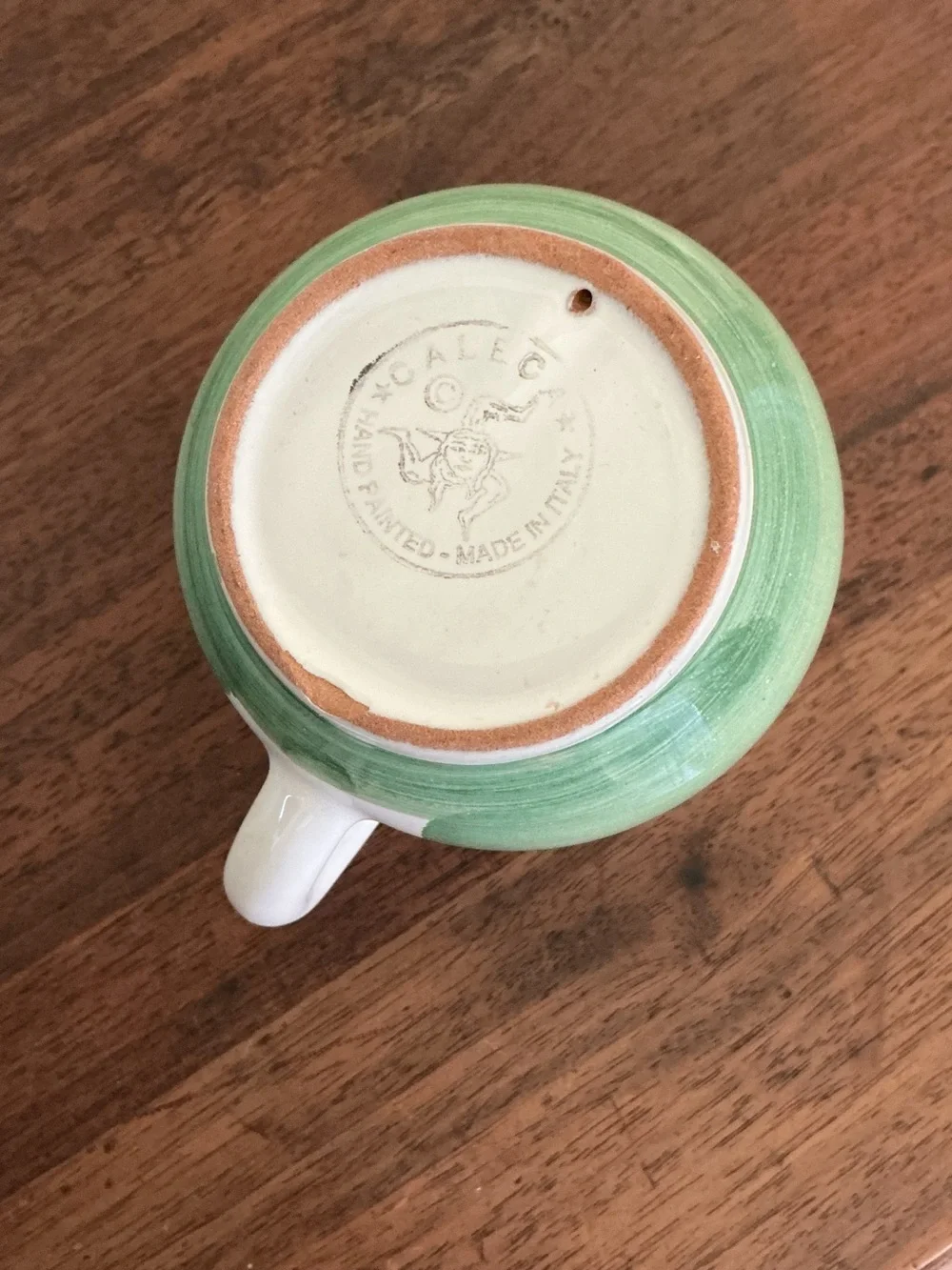 Hand-Painted Caleca Cream & Sugar Italy